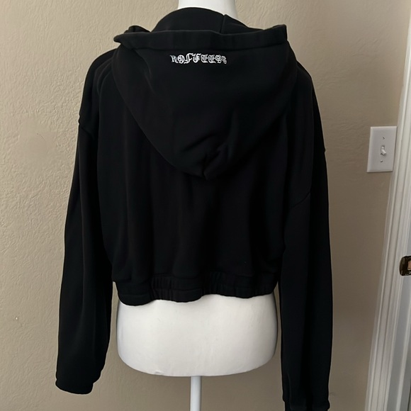 DARC Sport The Way Chambers (Cropped) Zip Hoodie in Black - Picture 3 of 4